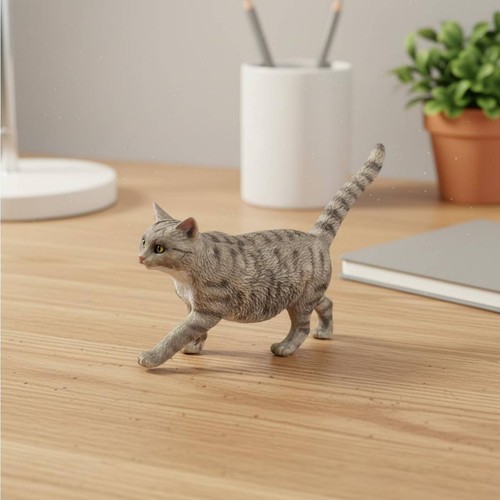 Modèle chat réaliste - de,
