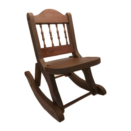 Rocking chair dark wood tone - dark,