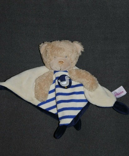 Doudou plat ours pommette - ours,