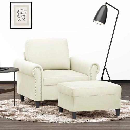 Fauteuil avec repose pied - fauteuil, gris