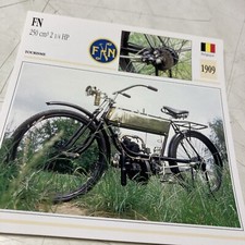 FN 250 cm3 2 14 HP 1909 carte moto collection Atlas Belgique
