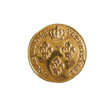 Antique button - Royal Veterinary School - Restoration - 25 mm - early 19th century