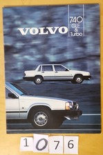 VOLVO 740 GLE & TURBO Prospectus 8 pages Fr 1984 Fr