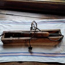 OLD OLD SOLDERING IRON IN VINTAGE HANDMADE BOX
