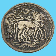 max le verrier bronze décoratif coupelle vide poche quadrige chevaux panthére