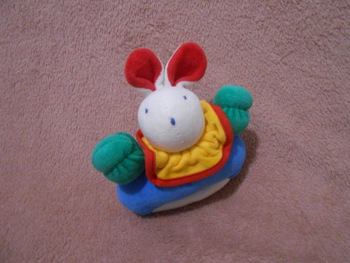 Doudou lapin hochet moulin - hochet,