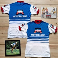 RARE VTG 1979 Motobecane Acrylic Cycling Jersey — Tour de France / 70s-80s — M/L