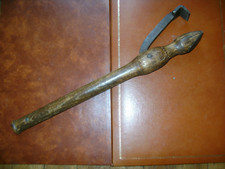 Outil ancien TONNELIER ,Trètoire ou Chien du 19éme forgé à la main 55 cm manche