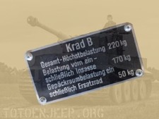 PLAQUETTE LABEL PLAQUE GERMAN