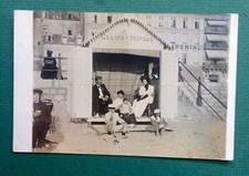 PHOTO CARD BOULOGNE SUR MER 62 Beach Cabin Sand Bourgeoisie Imperial Hotel