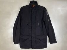 Parajumpers Mens Jacket W Pockets Black Full Zip Windbreaker Sz M Auth
