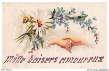 AVTP9-0497-FANCY - THOUSAND BITING KISSES - FLOWERS - TWO HANDS