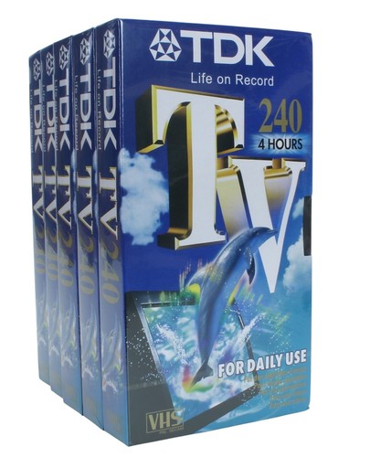 Lot video cassette tdk 240 - lot,