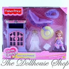 NEW Fisher Price Loving Family Dollhouse Dress Up & Pretend Doll Bedroom