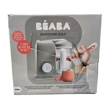 Beaba Babycook Solo 4-in-1 Baby Food Processor, Steam Cook, Blend, Cloud Gray 