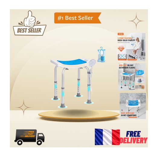 Tabouret douche alu - de, en