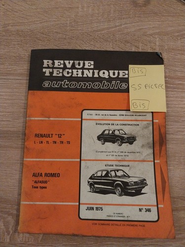 Revue technique alfa romeo - alfa,