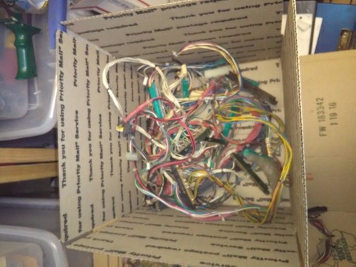 Box old arcade pcb - pcb, wire