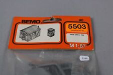 Z386 BEMO 5503 Maquette train Ho 2 cabane de chantier tole arrondi + guerite