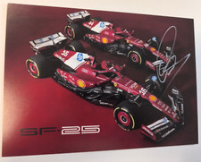 2025 SCUDERIA FERRARI F1 SF-25 ORIGINAL POSTCARD 15x21 SIGNED LEWIS HAMILTON