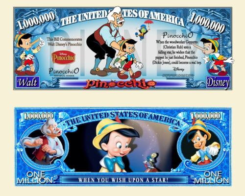 Pinocchio billet million - pinocchio,