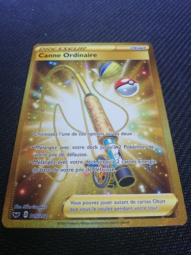 Carte pokémon gold - gold, canne