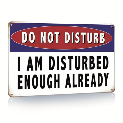 Funny not disturb slogan - disturb,