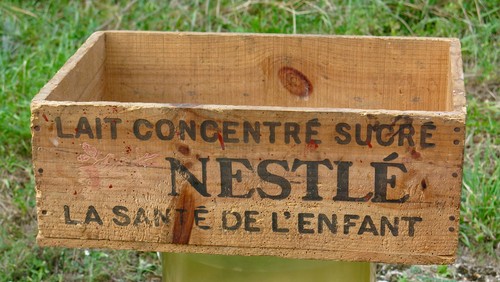 Nestlé ancienne caisse - nestlÉ,, bois