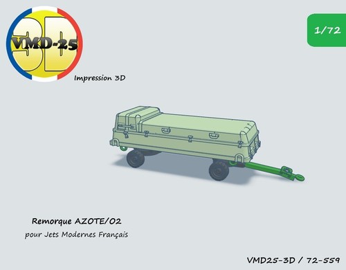 Remorque azote o2 - ,