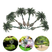  15 Pcs Palmier Artificiel Mini Cocotier Décorations De Jardin Féérique