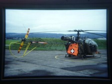 Swiss Air Force Kodachrome 64 slide Alouette II V-60 Dubendorf 1992 ida9 FOCUS ?