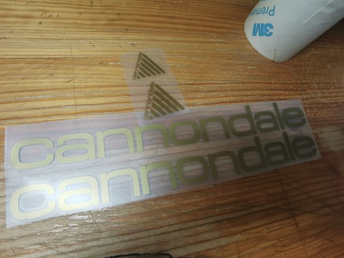 Cannondale gold old - gold, letters