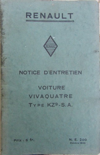 1932 renault vivaquatre - 1932, kz9