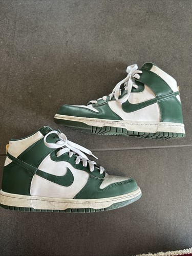 Nike dunk high retro cuir - high, vert