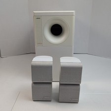 Bose Acoustimass 5 Series II Speaker System Subwoofer & 2 Speakers Tested WORKS