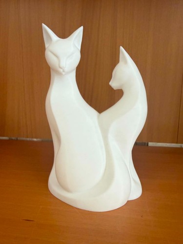 Chat entrelacé blanc - -, objet