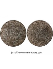 Maroc Abdelaziz - 10 Dirhams Argent 1321 (1903)