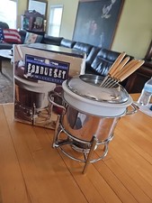 Vintage Williams Sonoma Fondue Set 1999 Made In Italy  EXCELLENT Pre-owned  Read