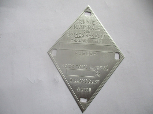 Panneau type renault bouclier - type,