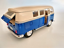 VW Bus Combi Volkswagen 1962  bleu et beige 13cm neuf  metal