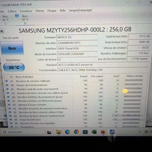 Samsung ssd interne 256 - ssd,