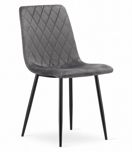 Fauteuil turin velours gris - fauteuil,