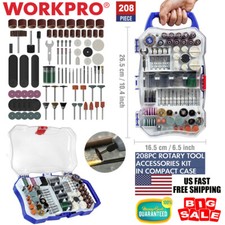 WORKPRO 208PCS Dremel Rotary