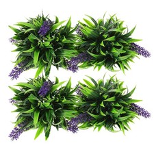  4 Pcs Topiaire Artificiel Boules Topiaires Artificielles Décoratives