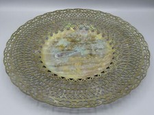 Plateau rond en laiton 28.5 cm