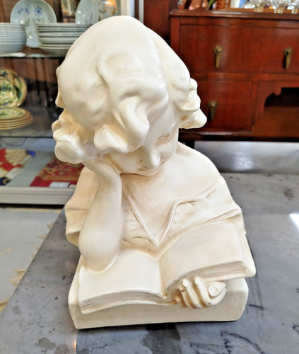 Sculpture platre jeune - sculpture, fille
