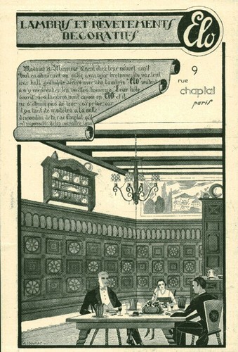 Publicité ancienne lambris - , et