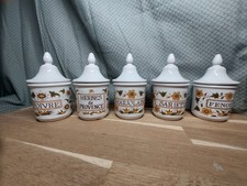 Lot 5 Pots à Épices Faïence
