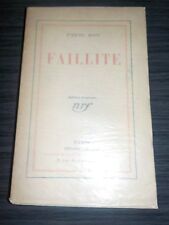 Faillite - Pierre Bost