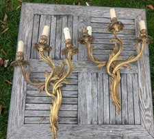 Paire d'appliques en bronze